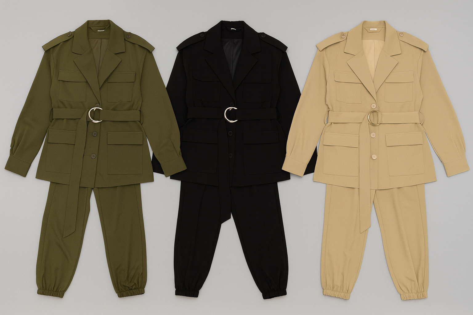 Conjunto Militar con Cinturón