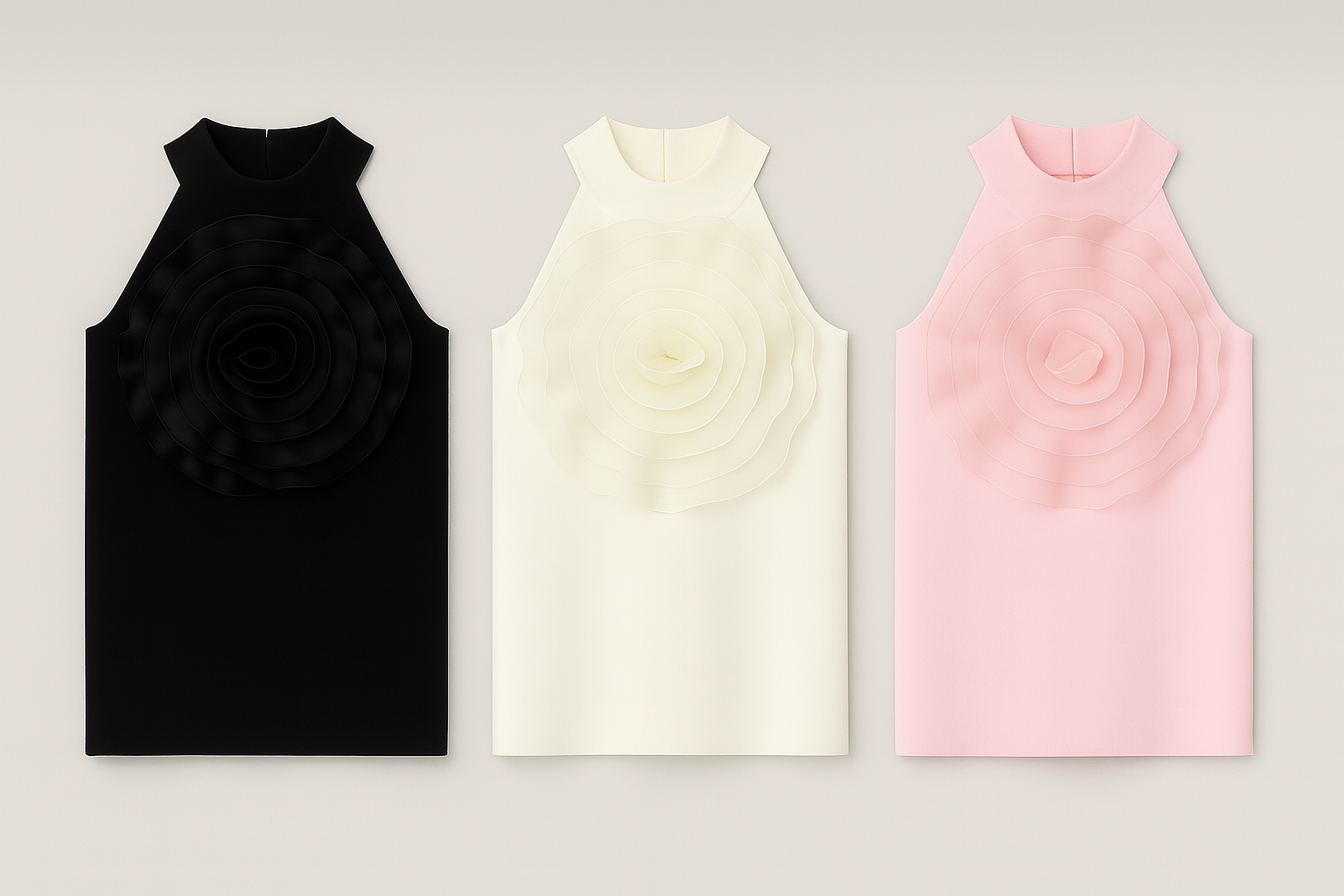 Tops "Flor Escultural"